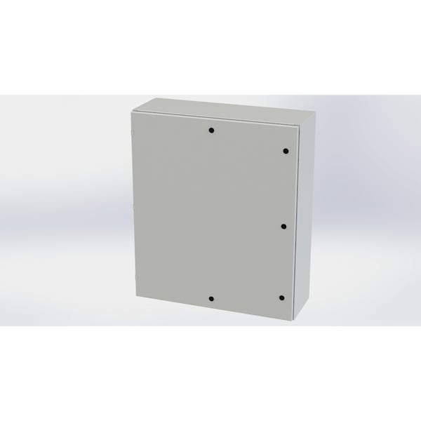 1/4 Turn Latch Electrical Enclosures, 42 in H, 12 in D, 36 in W, NEMA 3R, 4, 12, 13, Carbon Steel